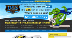 Desktop Screenshot of d-and-s-termite.com